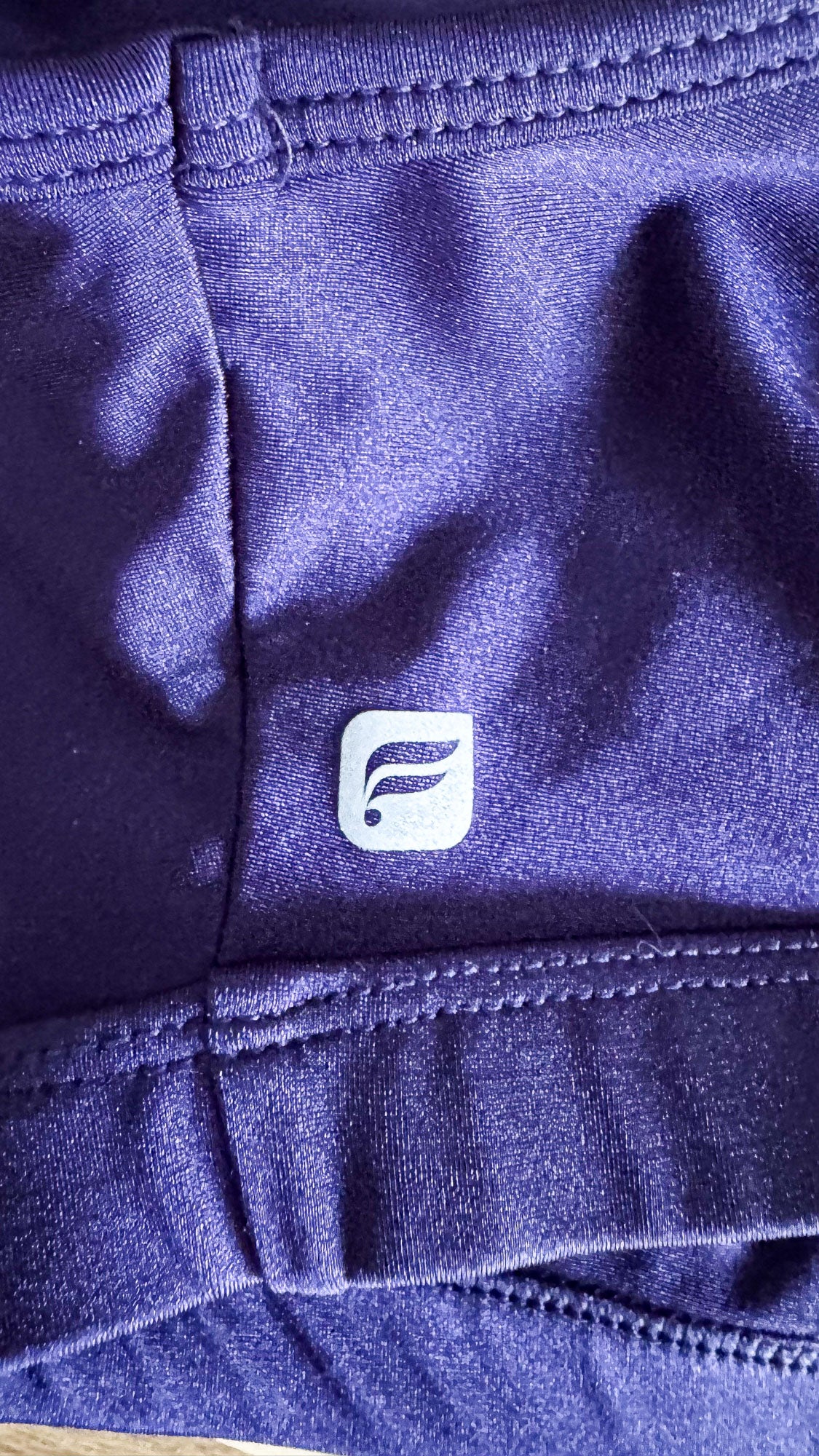 Brassière sport violette détail cuir M - Fabletics
