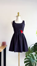 Robe dos nu pois rouge nœud M - Vintage