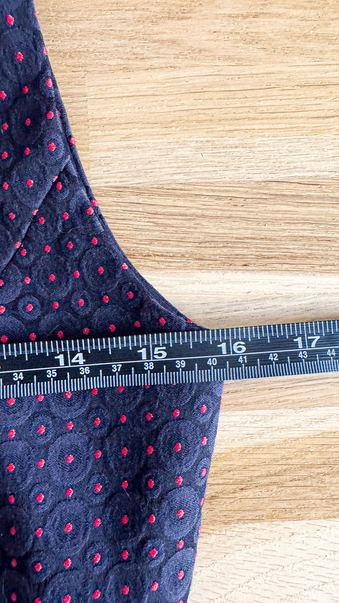 Robe dos nu pois rouge nœud M - Vintage