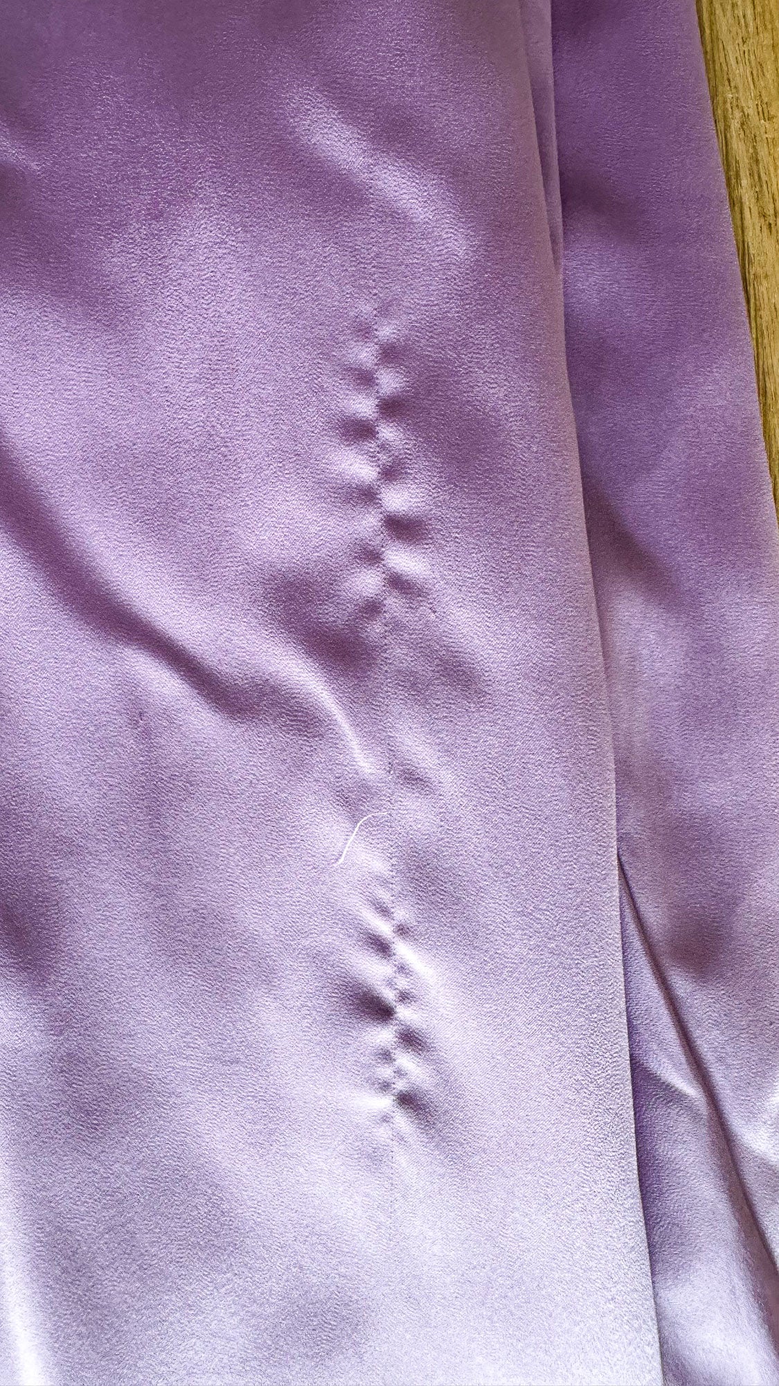 Robe H&M lila satin XS manches chauve-souris neuve