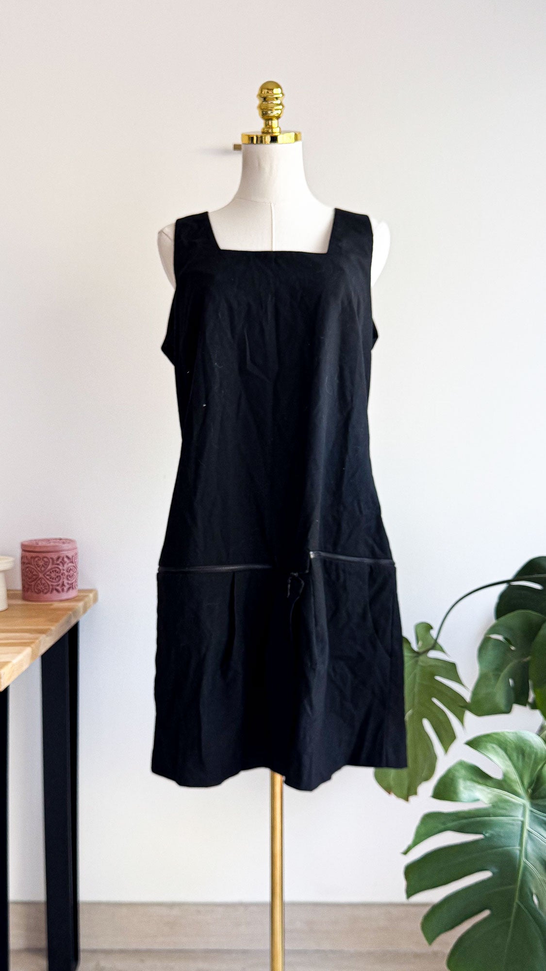 Robe velours côtelé carré sans manche 44 - La Redoute