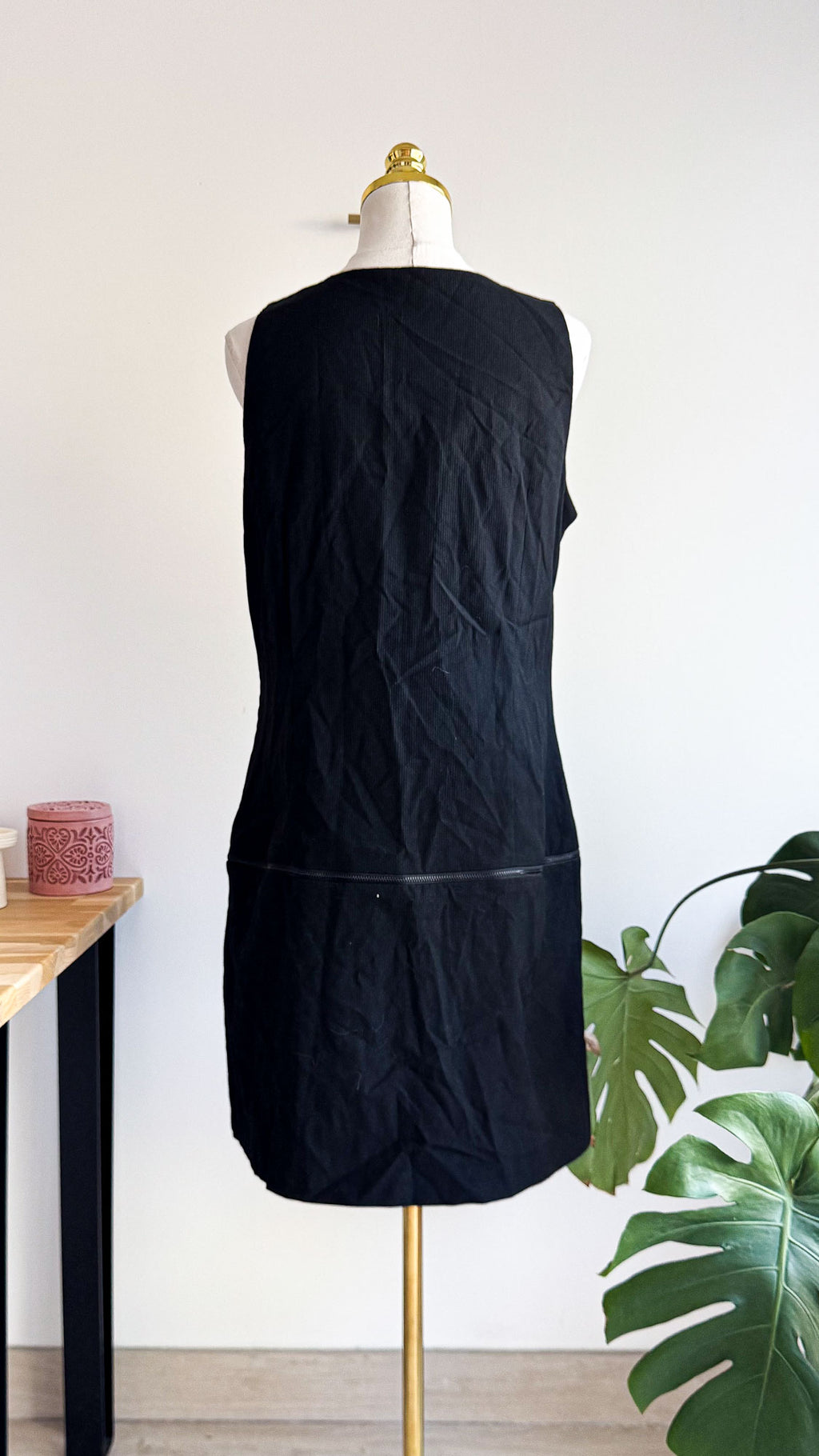 Robe velours côtelé carré sans manche 44 - La Redoute