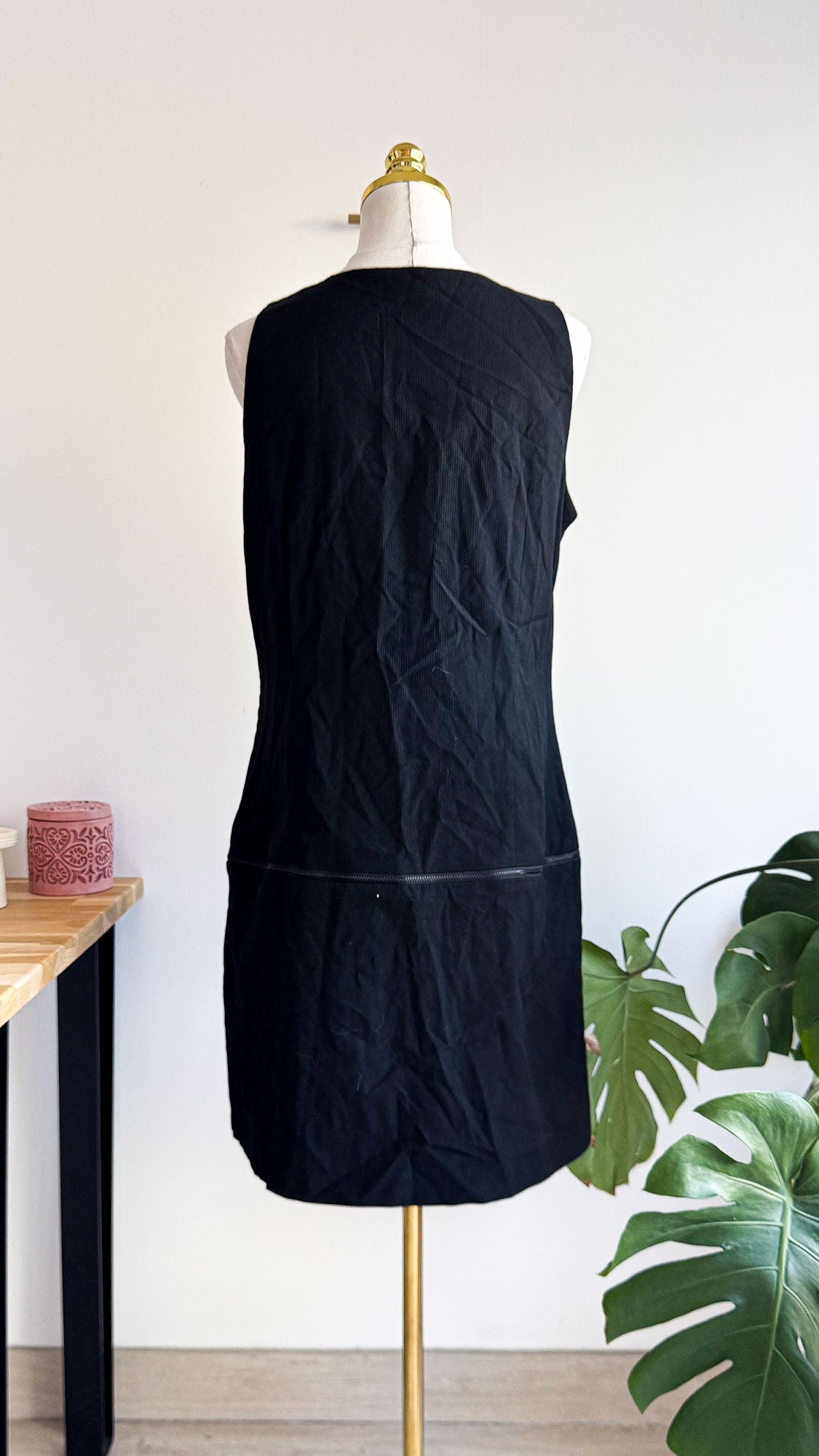 Robe velours côtelé carré sans manche 44 - La Redoute