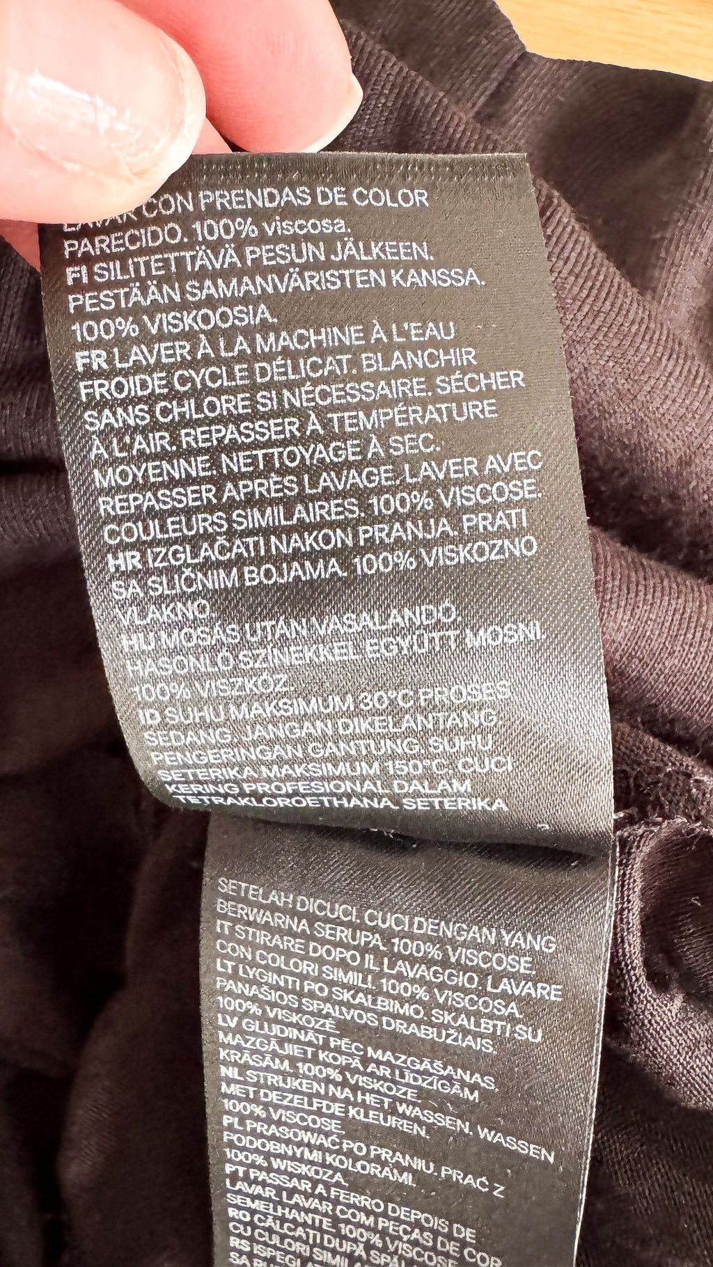 Robe trapèze basique noire M - H&M Basic