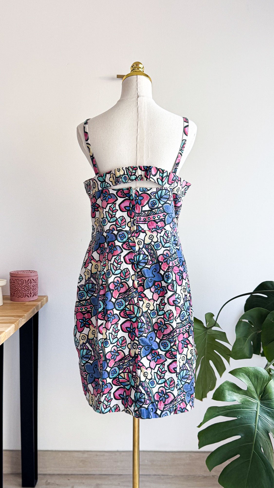 Robe vintage bustier imprimé vitrail 46 - Beth Ditto