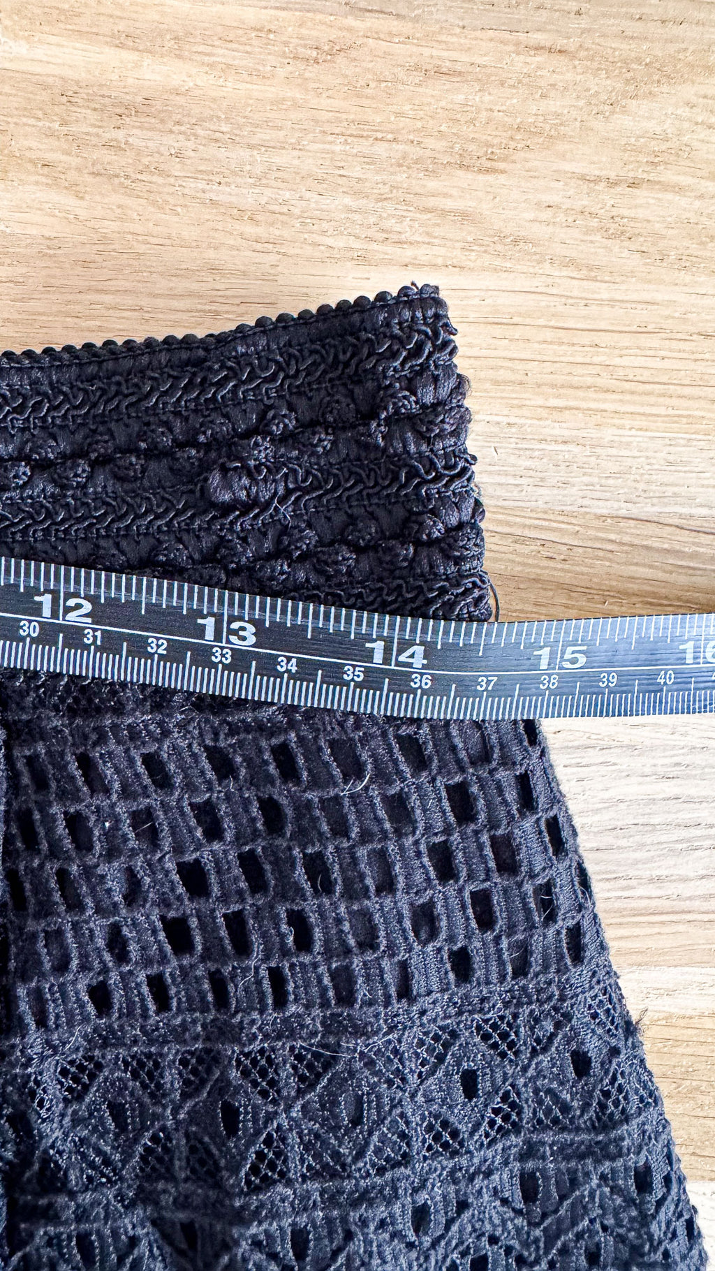 Jupe dentelle crochet évasée festonnée S - Camaïeu