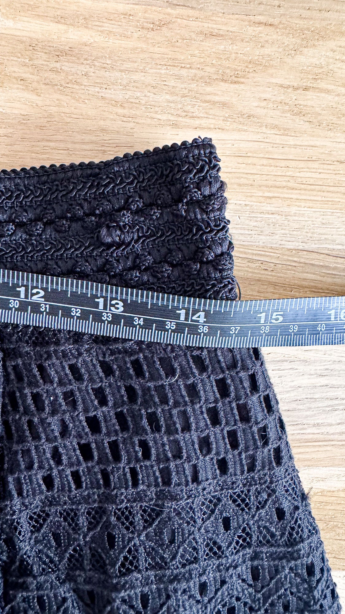 Jupe dentelle crochet évasée festonnée S - Camaïeu