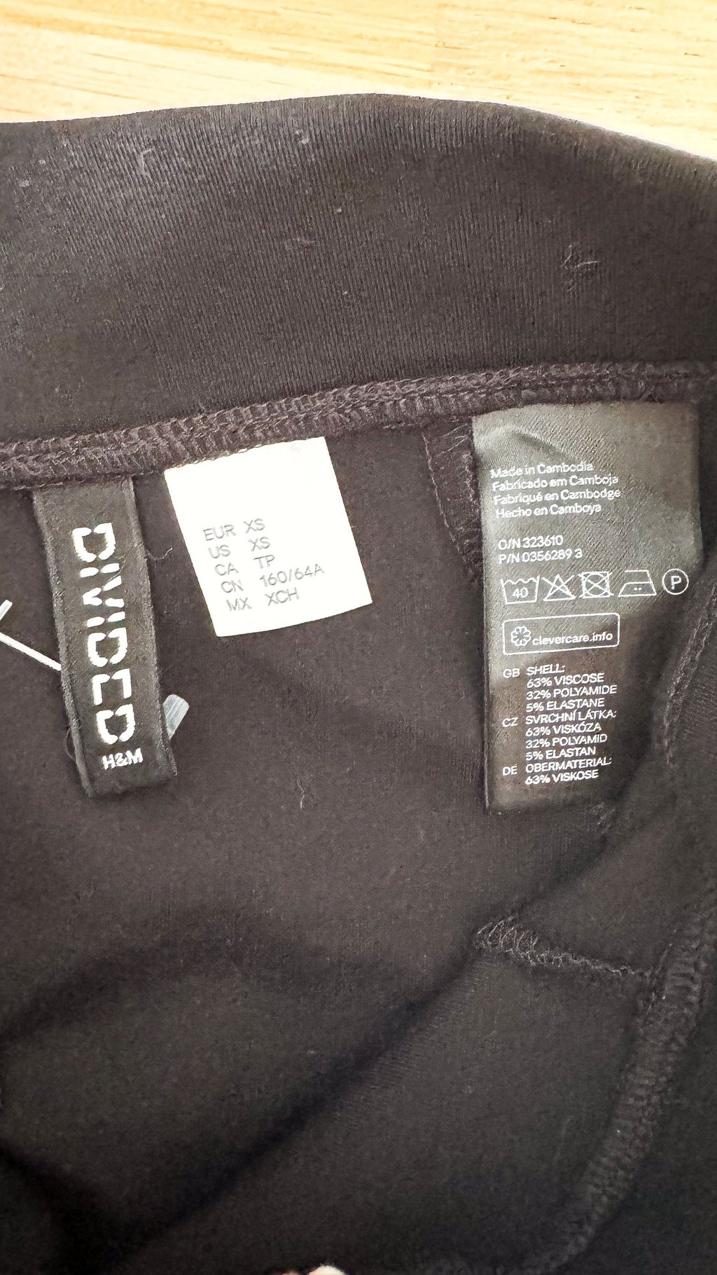 Jupe patineuse noire taille haute XS - H&M Divided