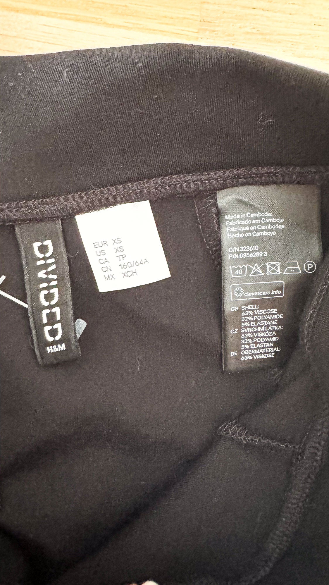 Jupe patineuse noire taille haute XS - H&M Divided