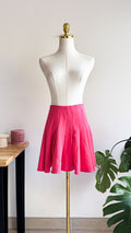 Jupe plissée rose fuchsia taille haute 34 - H&M
