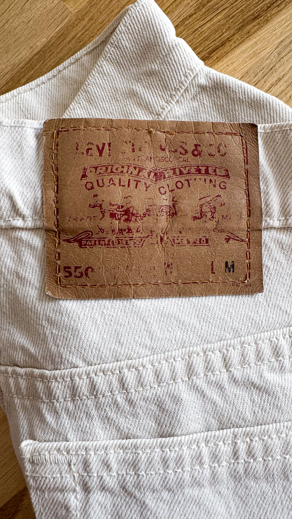 Jean blanc taille haute 550 36 - Levi's