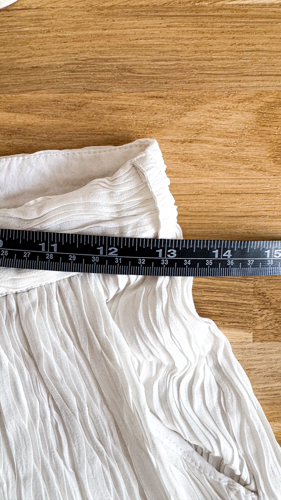 Pantalon blanc texturé large 34 - Angelina Blick x NA-KD