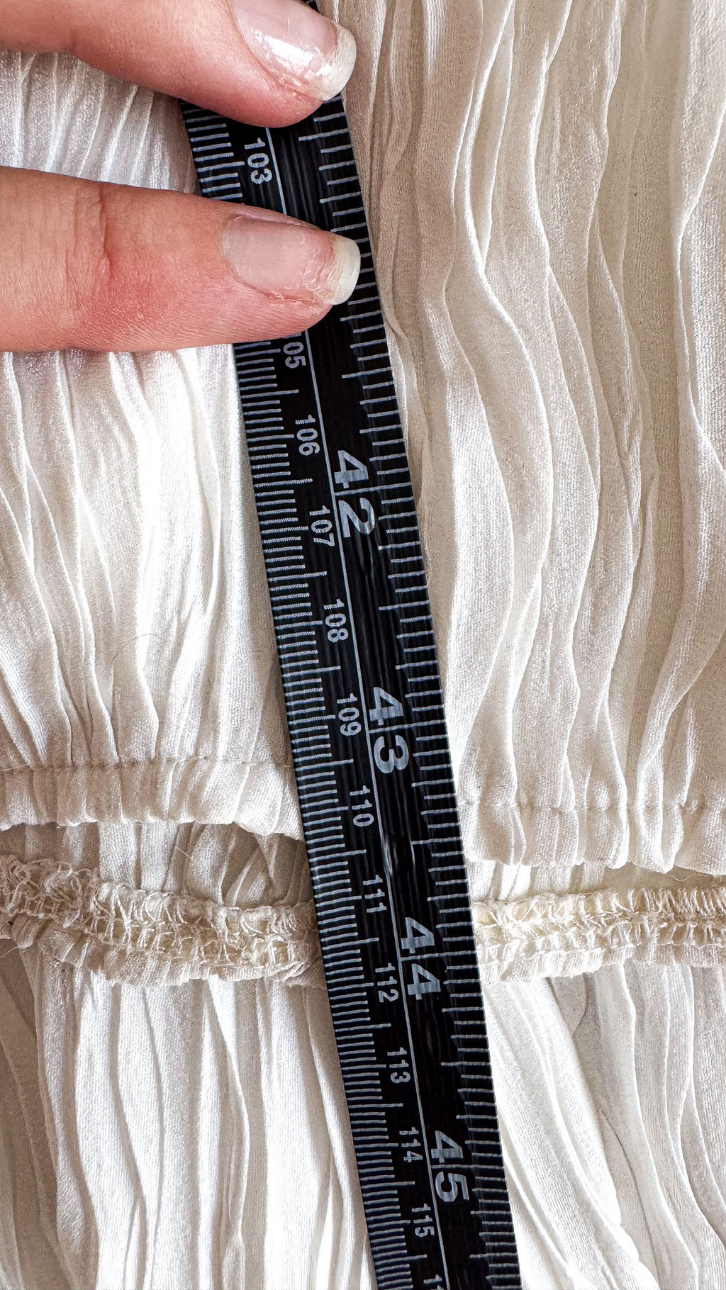 Pantalon blanc texturé large 34 - Angelina Blick x NA-KD