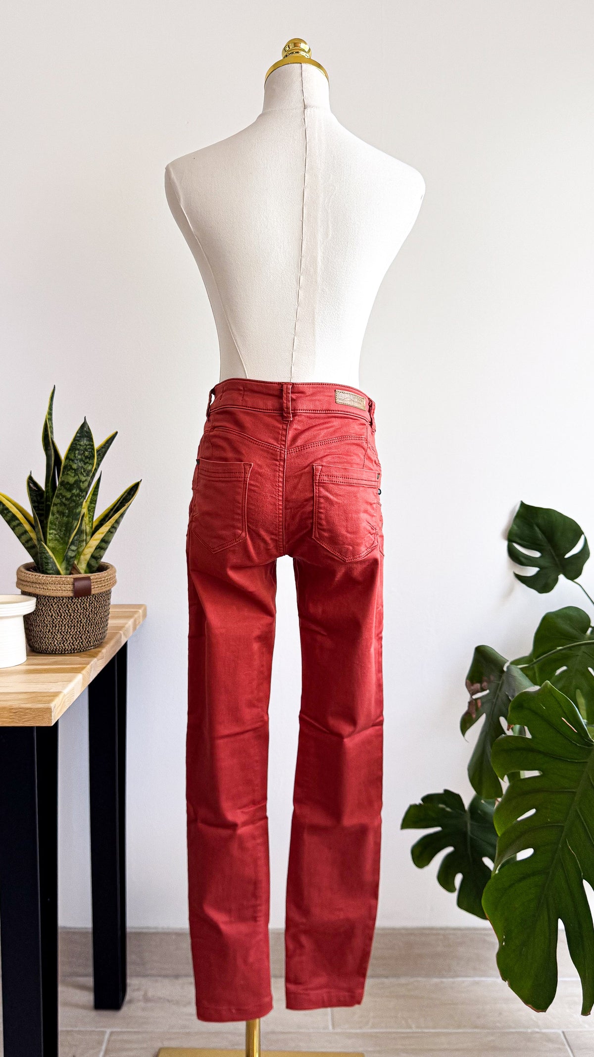 Jean skinny rouge brique W38 - Bonobo