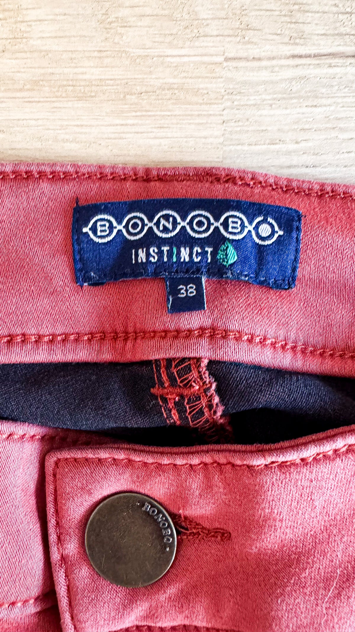 Jean skinny rouge brique W38 - Bonobo