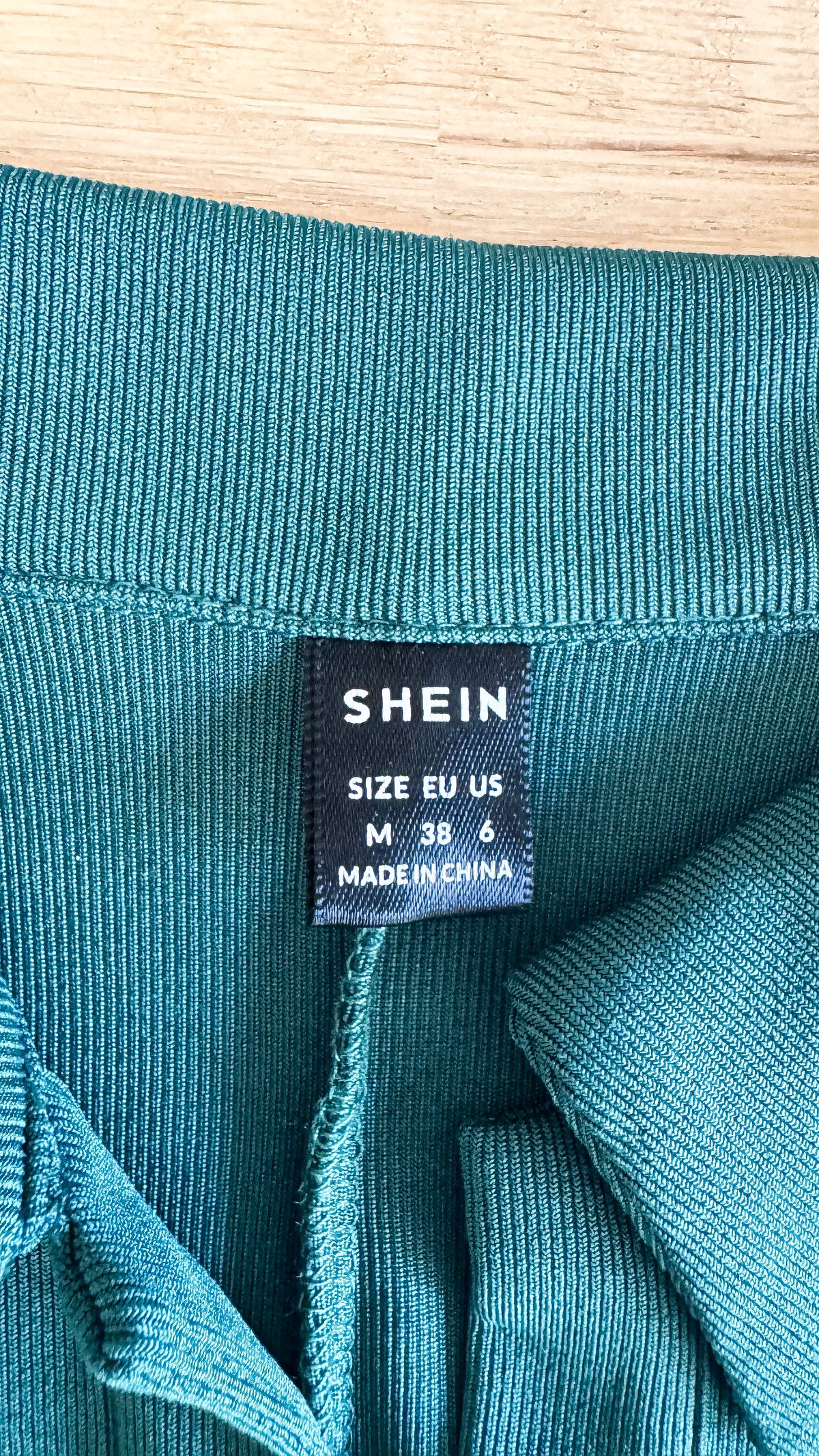 Robe polo longue vert émeraude M - Shein
