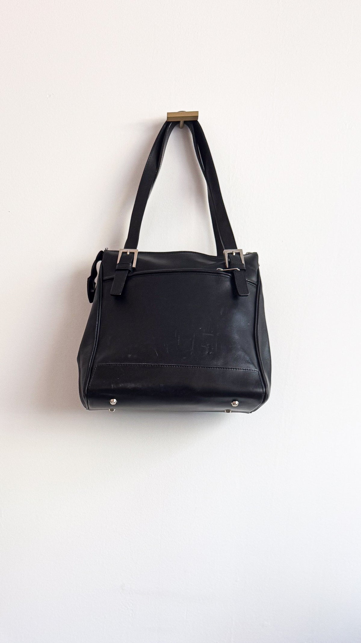 Sac à main Lancaster noir cuir Made in France