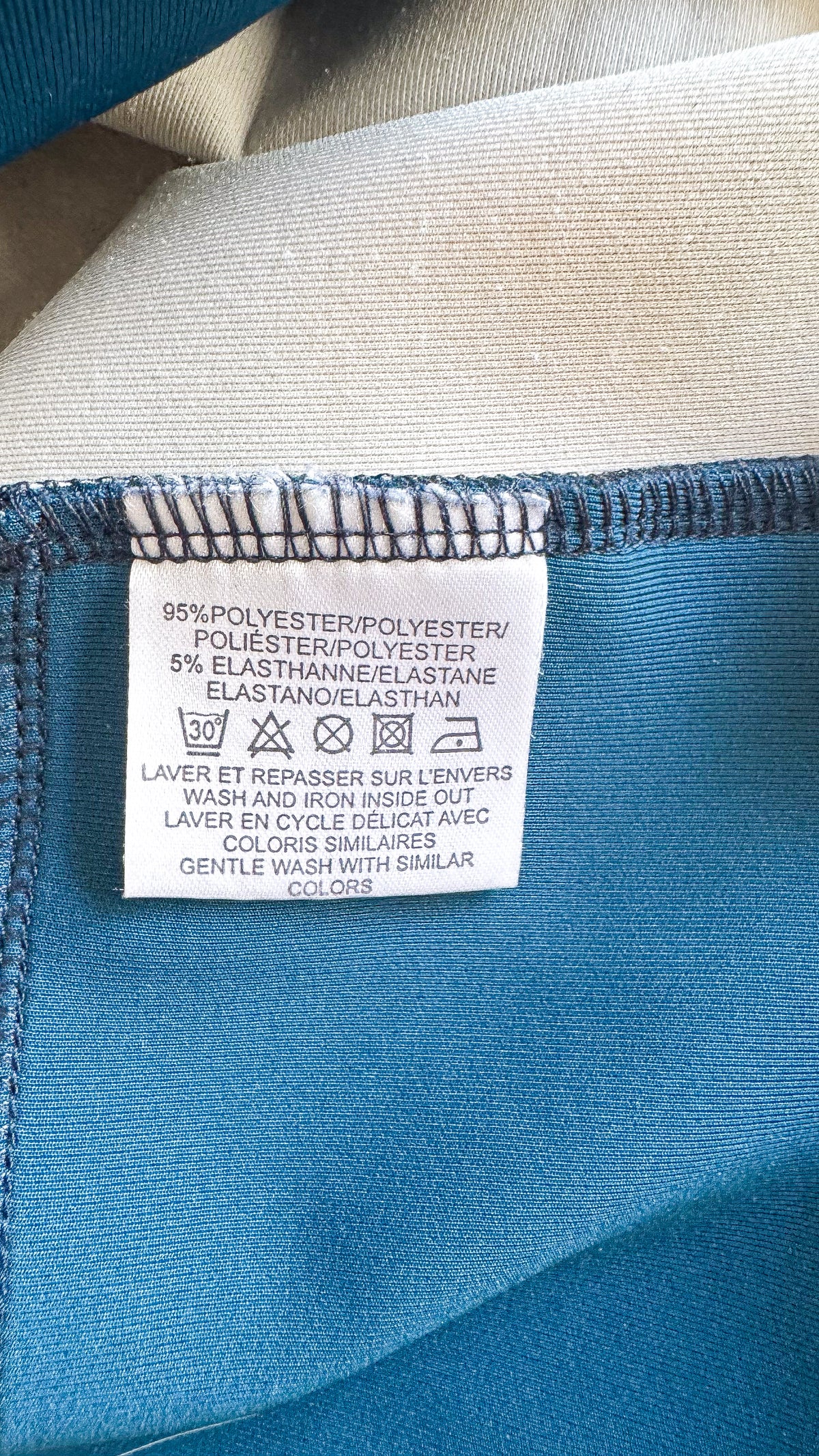 Robe Miss Captain imprimée arty bleu pétrole T36