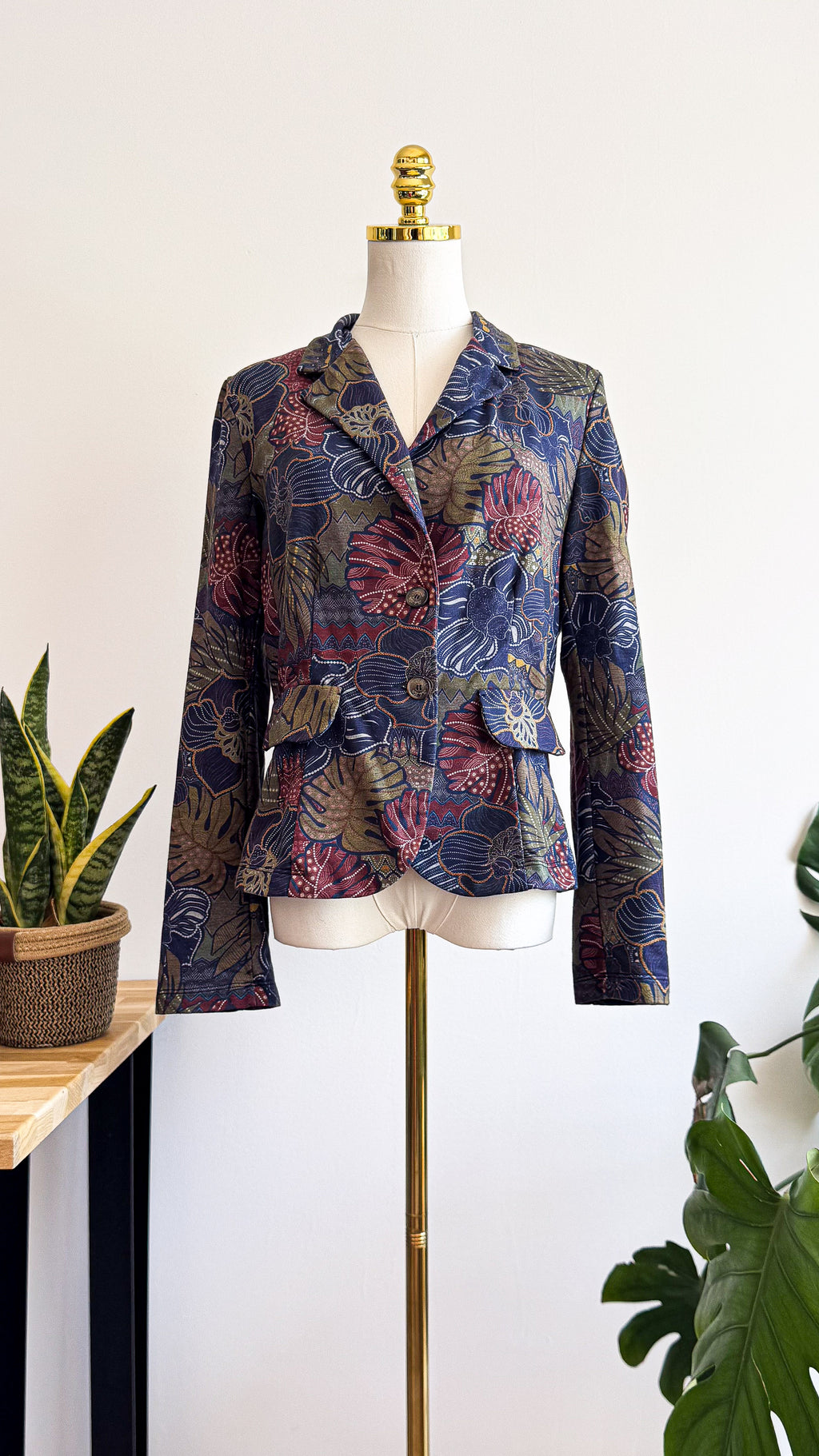 Blazer vintage fleuri Pako Litto made in Italy taille M