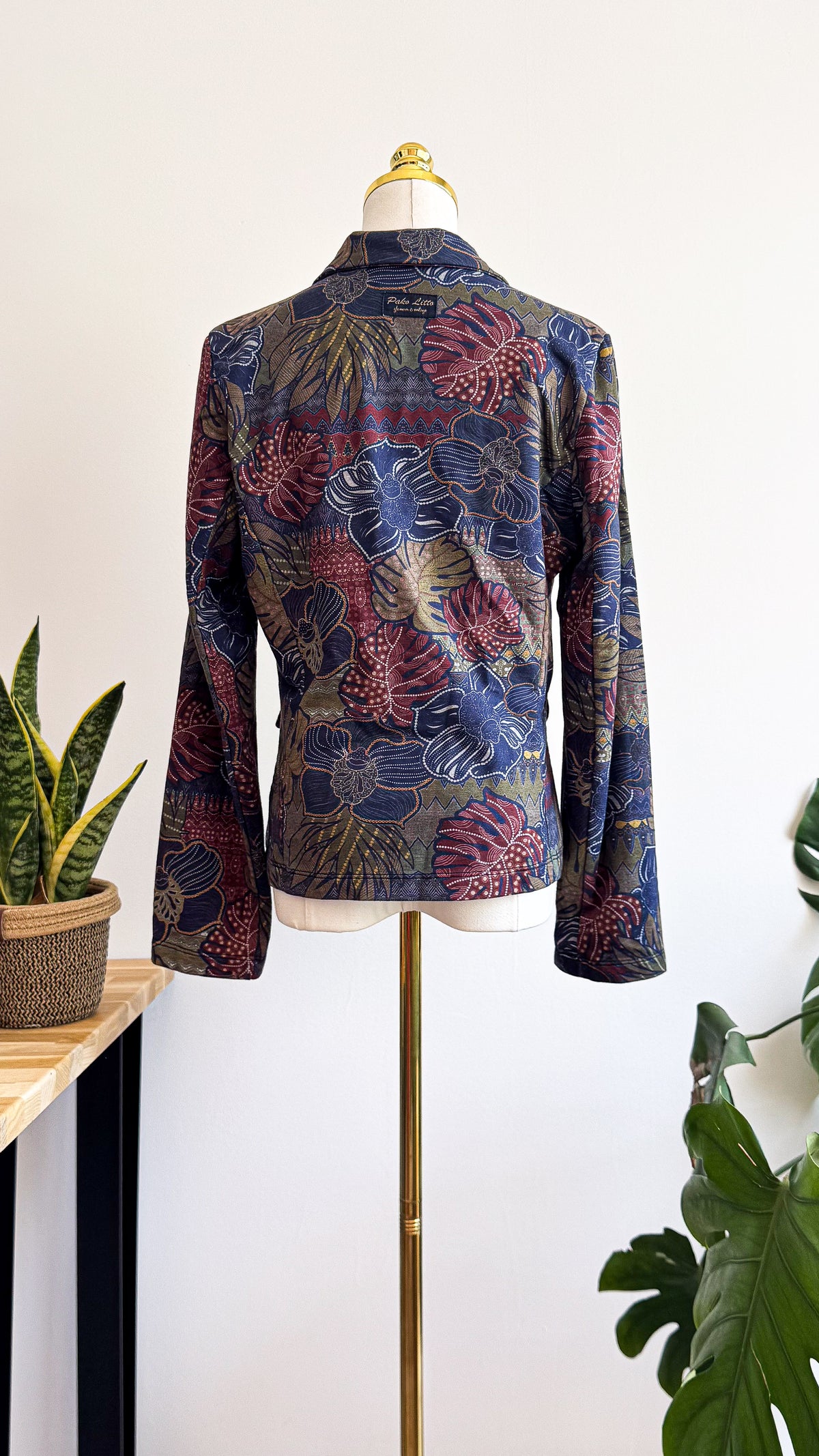 Blazer vintage fleuri Pako Litto made in Italy taille M