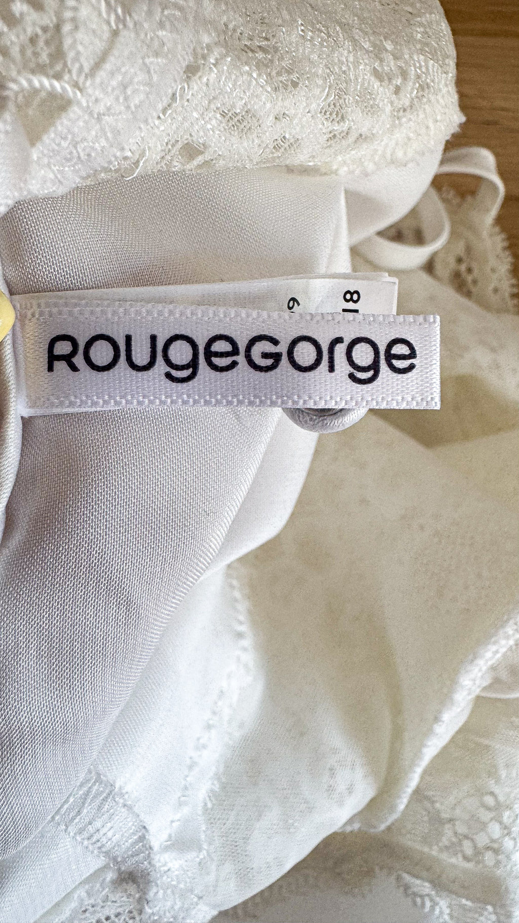 Ensemble nuisette peignoir dentelle 36 - Rouge Gorge