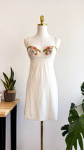 Nuisette dentelle brodée fleurs 85B - Charlott’