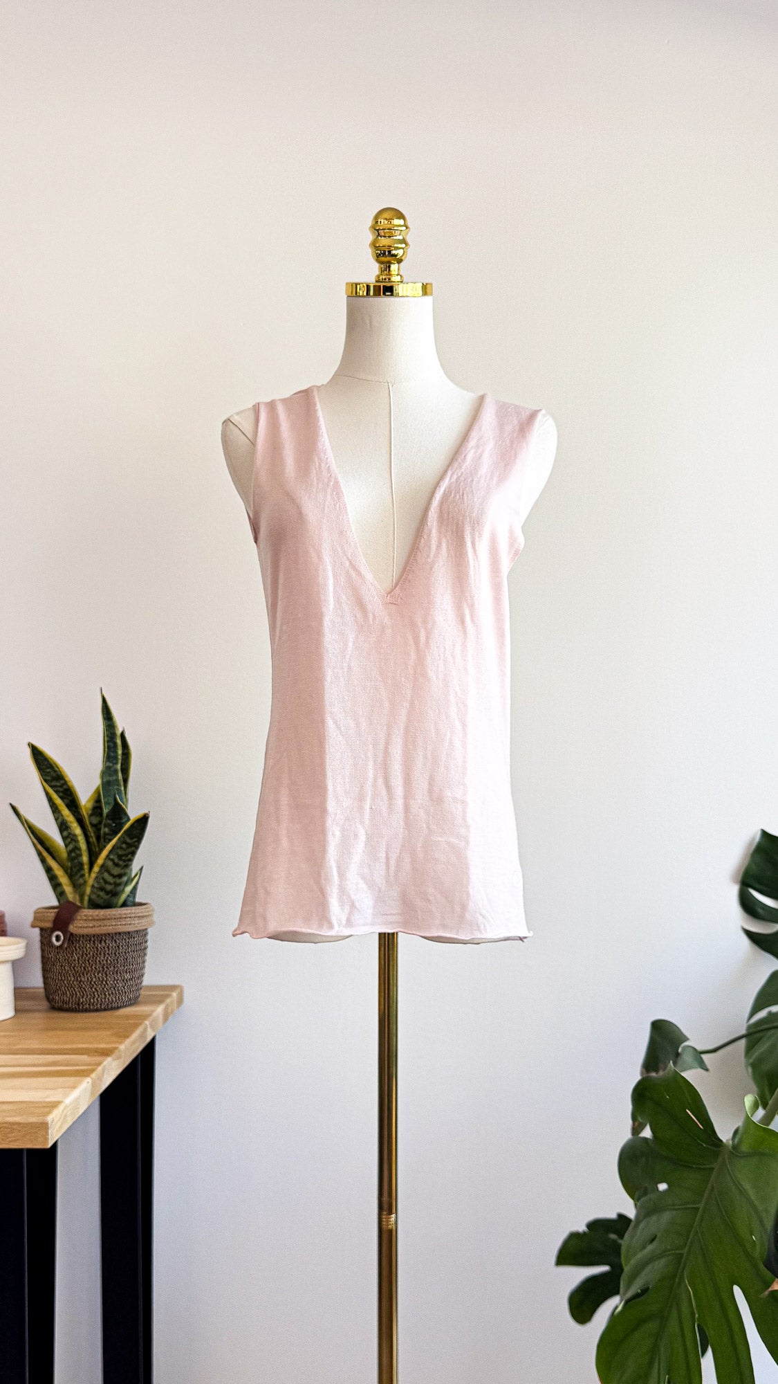 Débardeur Oxbow rose asymétrique col V taille S très bon état