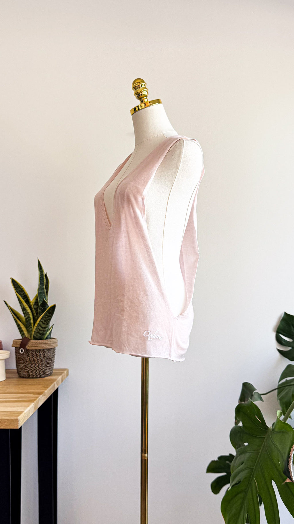 Débardeur Oxbow rose asymétrique col V taille S très bon état