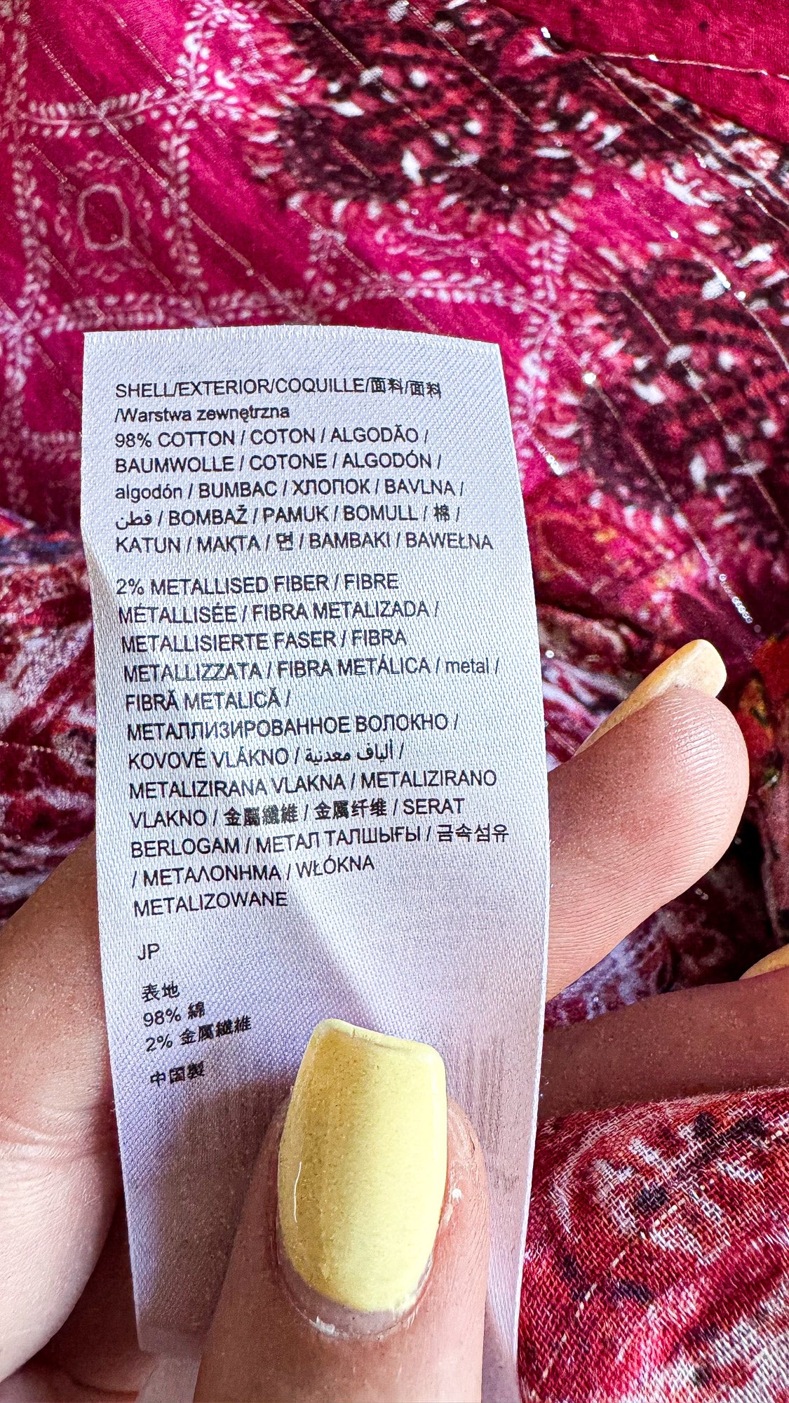 Chemise Desigual femme rose imprimée bohème multicolore taille M
