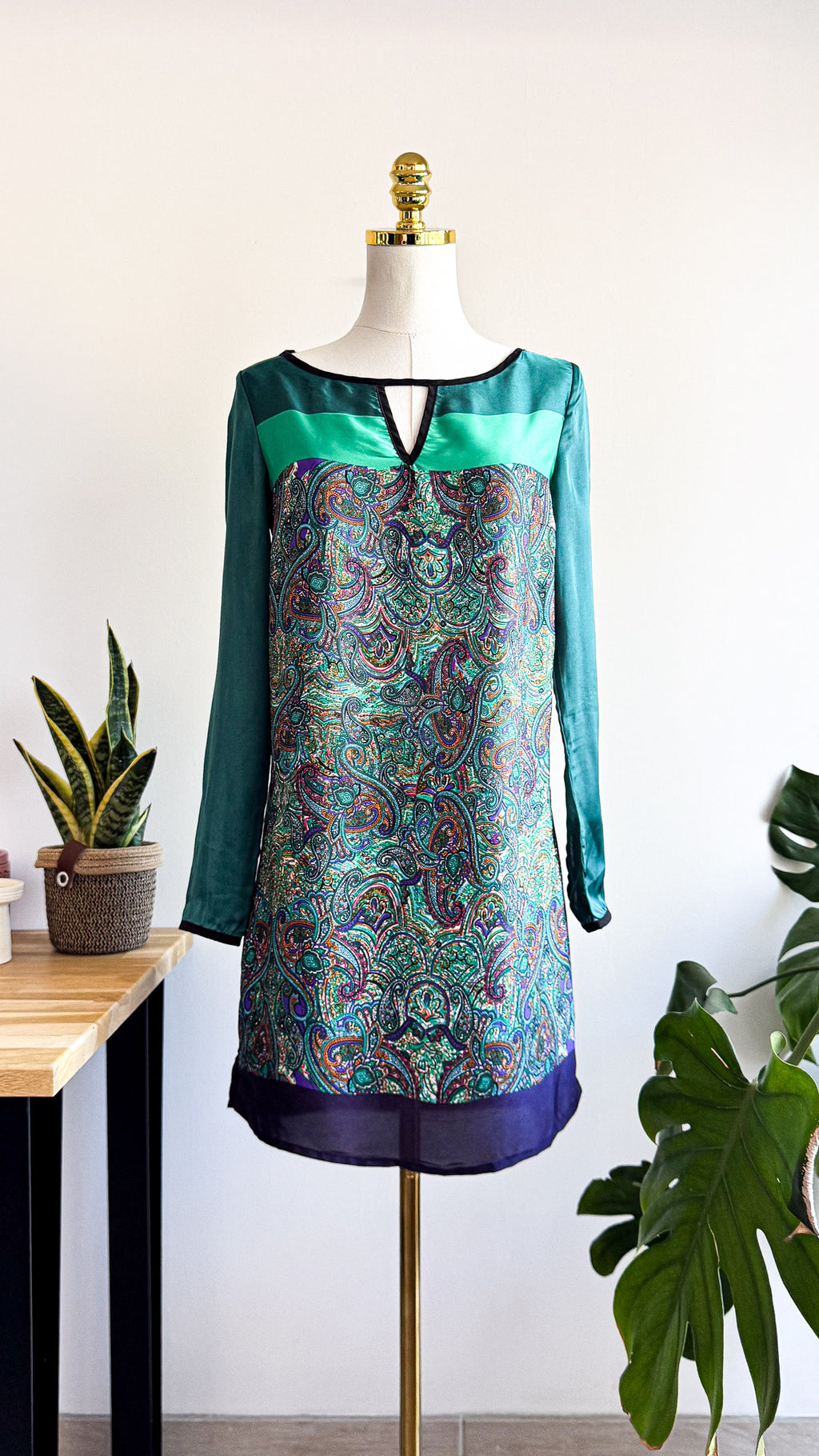 Robe bohème imprimé cachemire S - Inbdue Woman