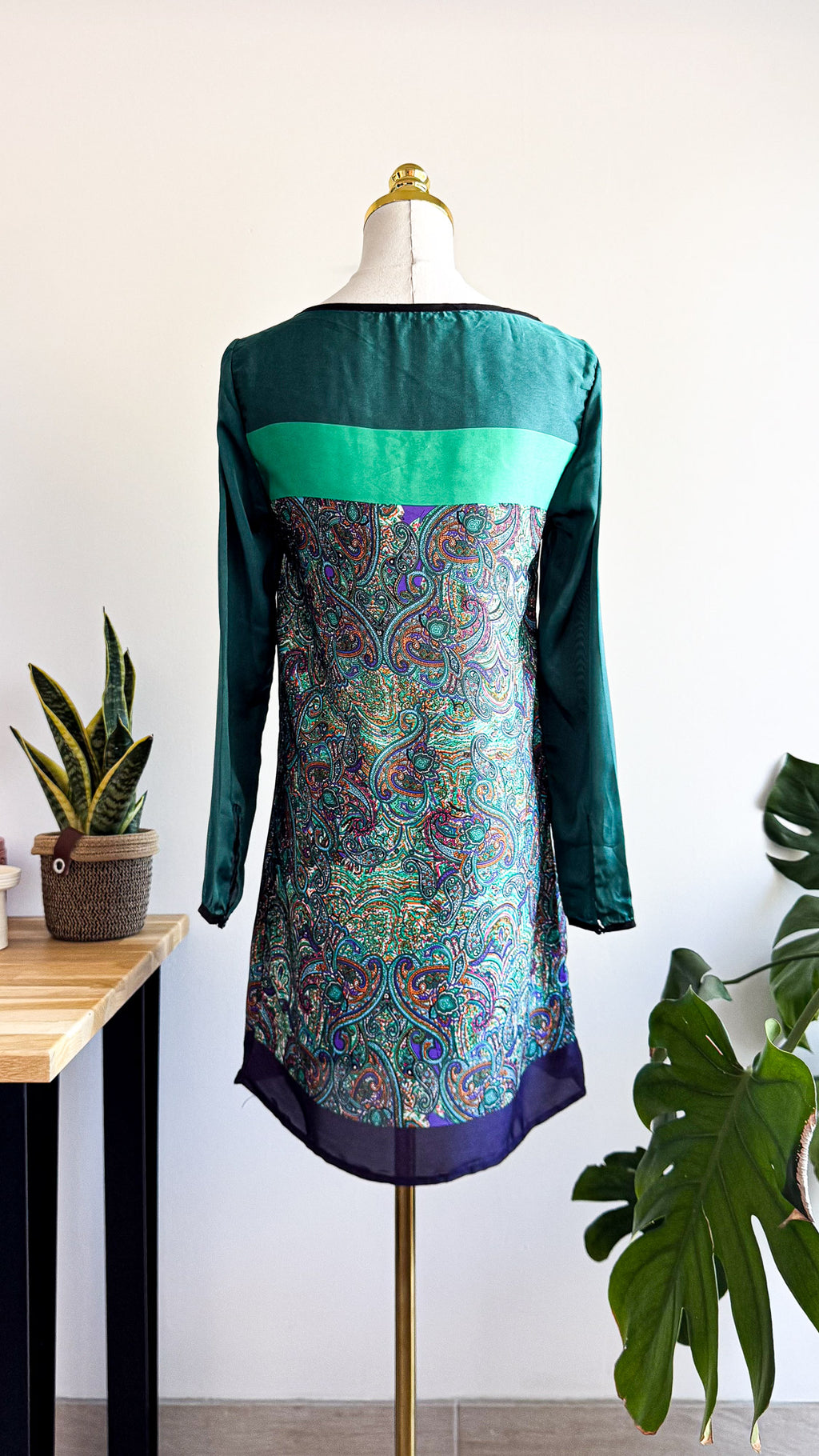 Robe bohème imprimé cachemire S - Inbdue Woman