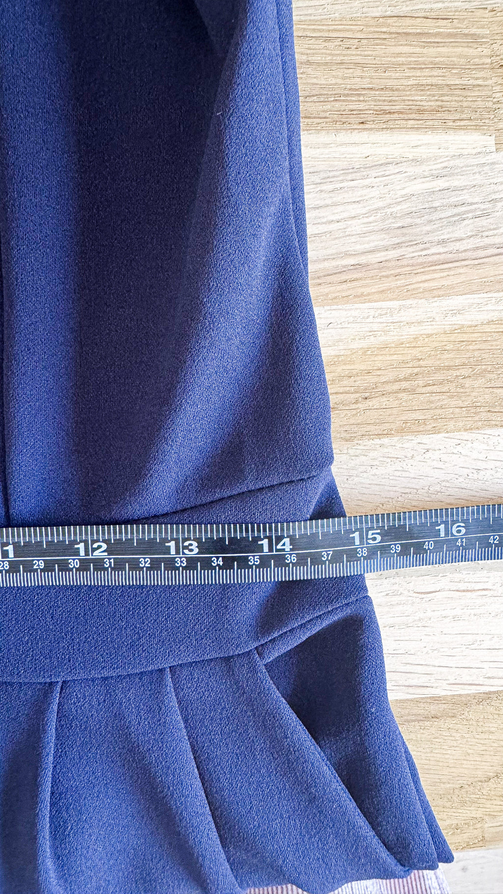 Combinaison bleu marine dentelle col V 38 - Léa.R