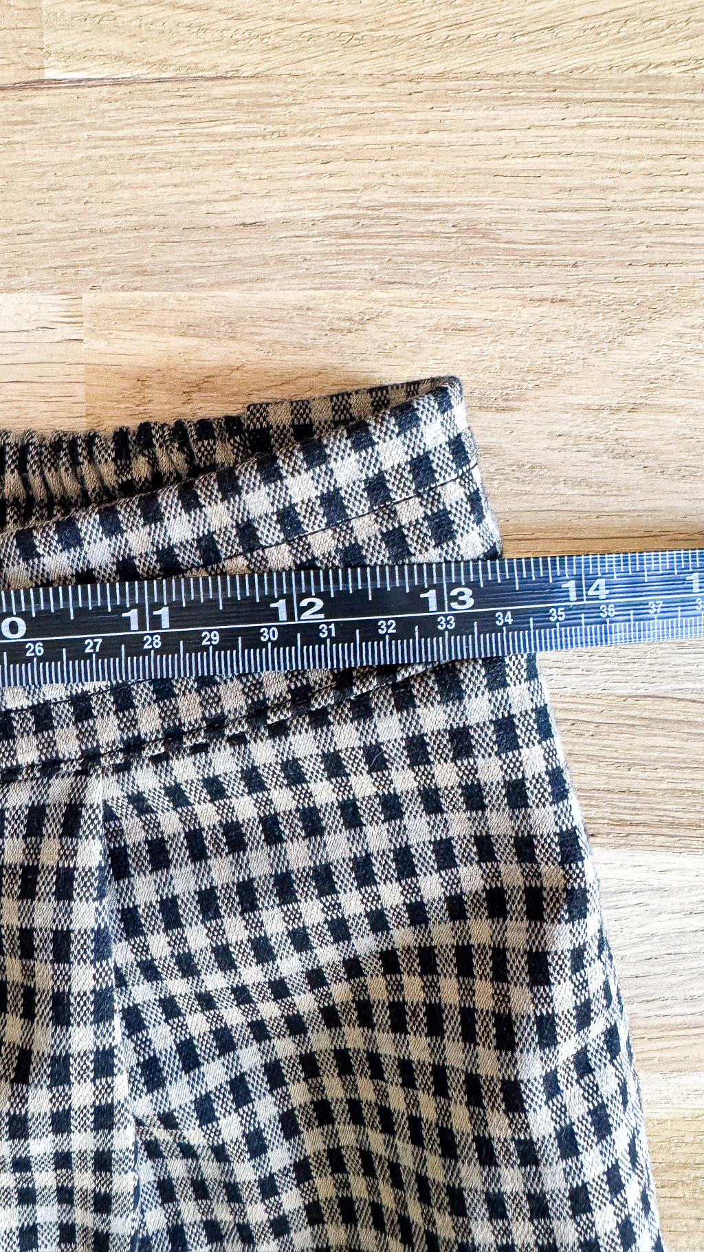 Pantalon carreaux large taille haute XS - Les Petites Bombes