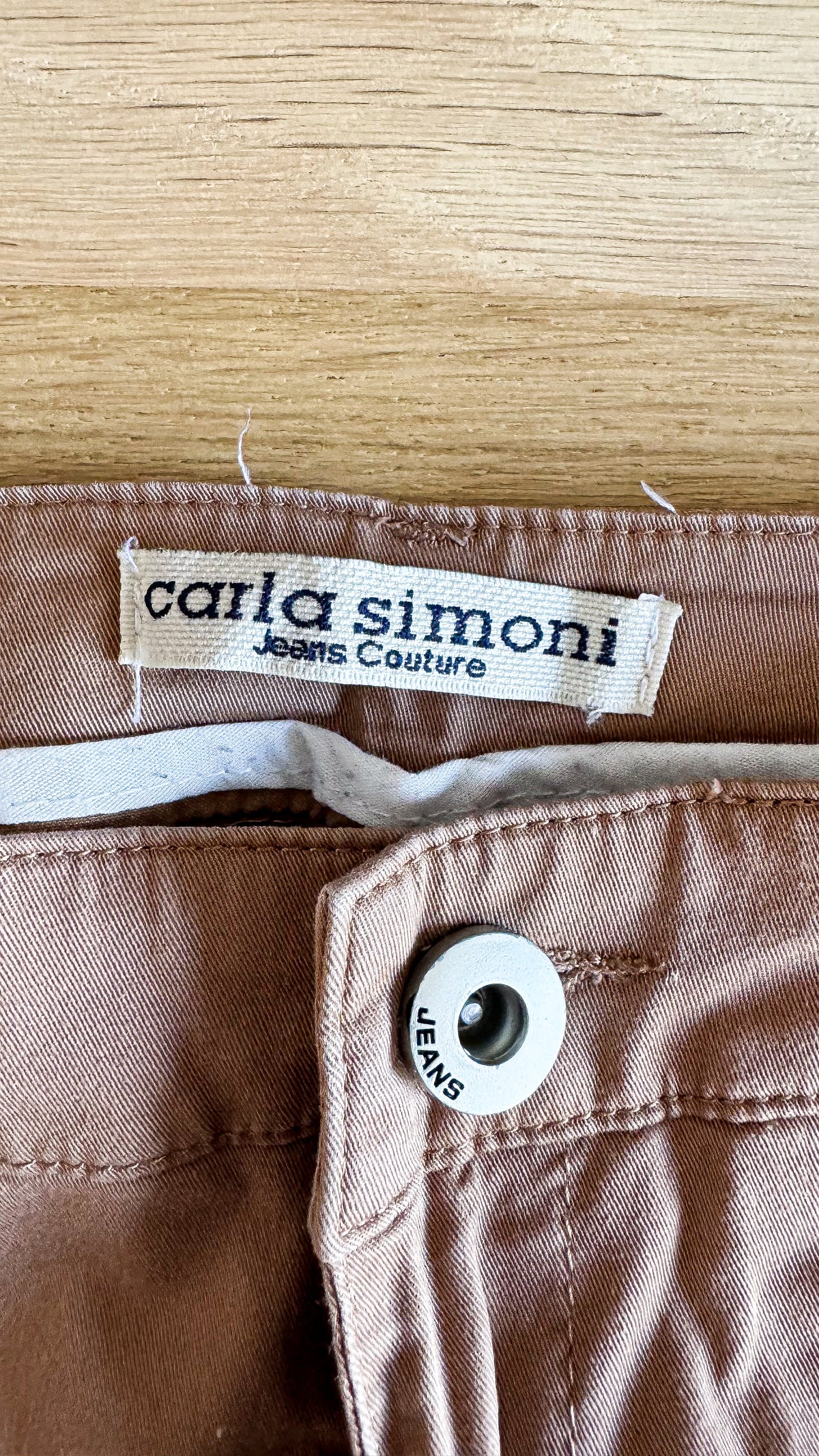 Chino marron coupe droite 36 - Carla Simoni
