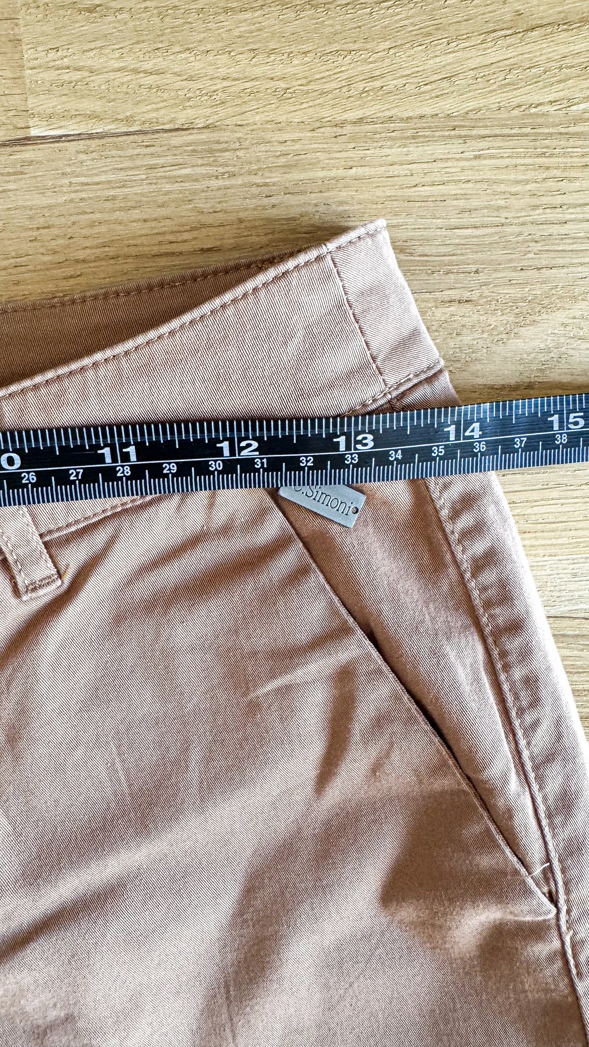 Chino marron coupe droite 36 - Carla Simoni