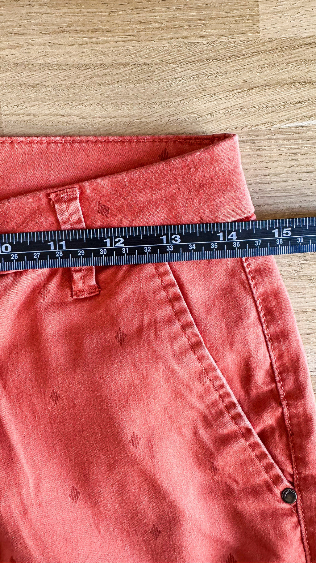 Chino corail imprimé discret 36 - Bonobo