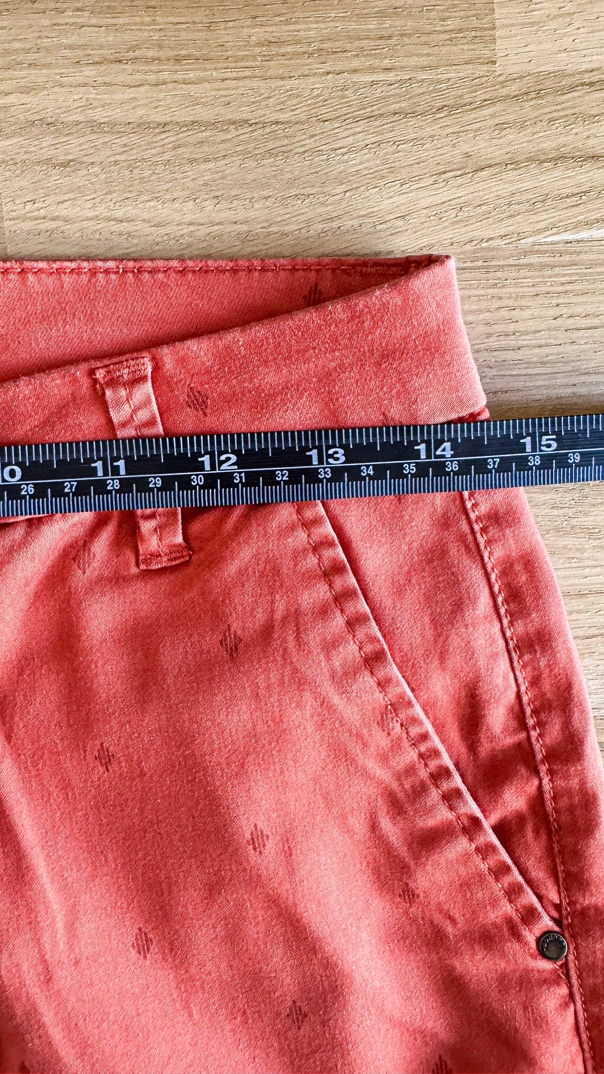 Chino corail imprimé discret 36 - Bonobo