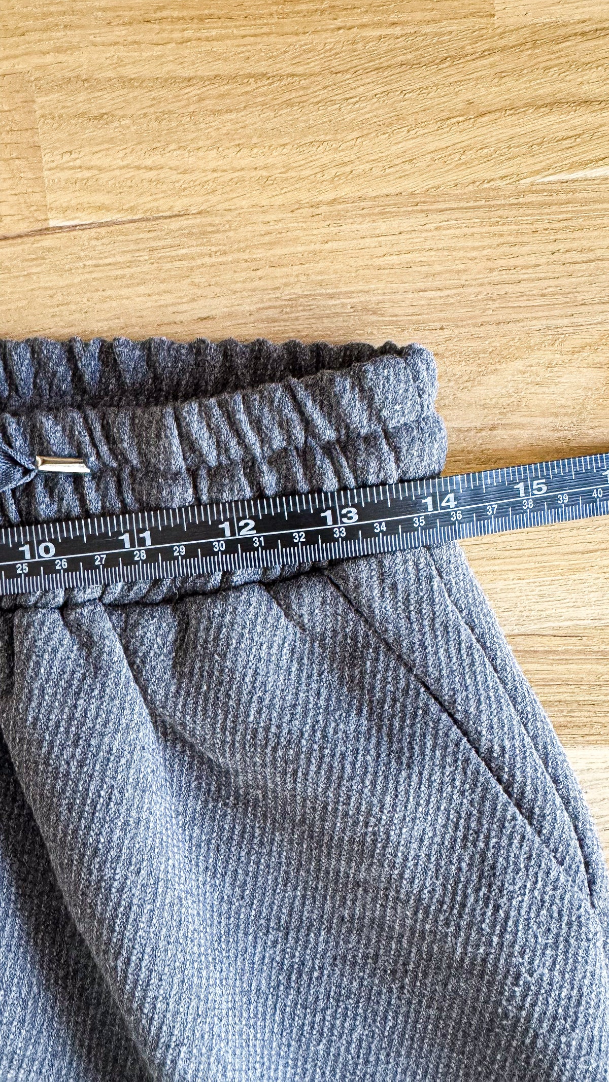 Pantalon fluide gris chiné taille élastique S - BSB