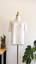 Blouse blanche Sandro dentelle viscose taille 1