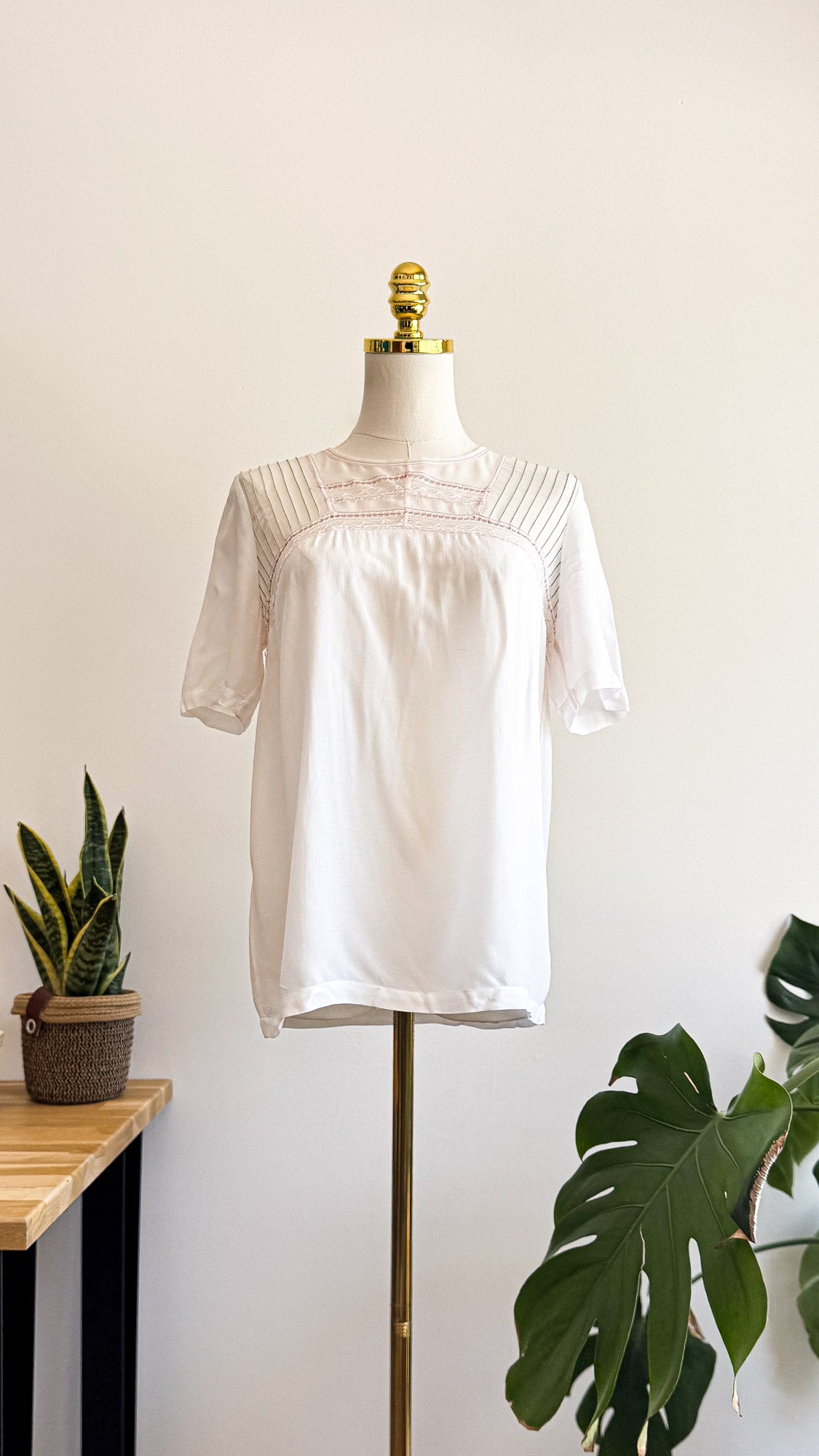 Blouse blanche Sandro dentelle viscose taille 1