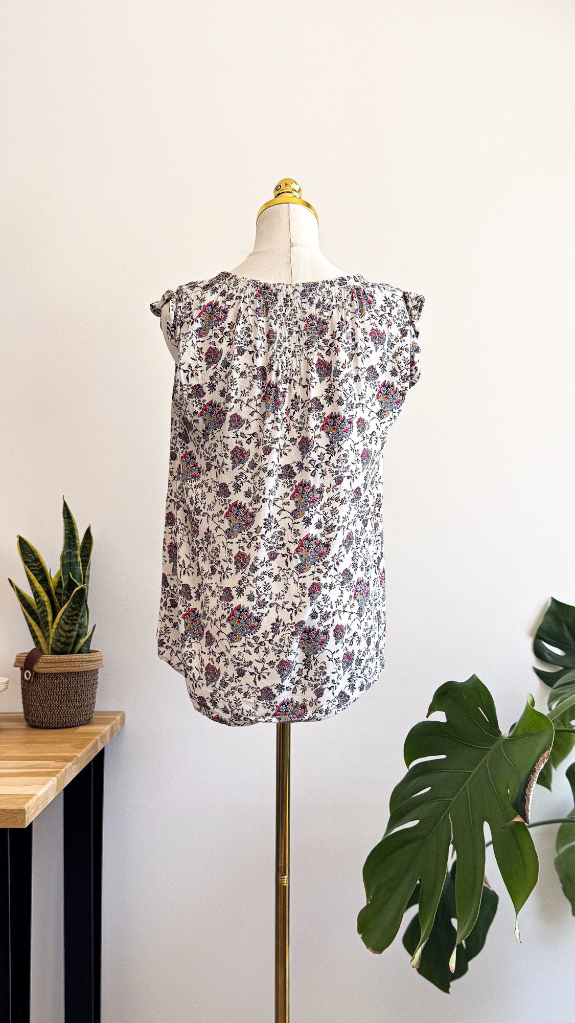 Blouse fleurie Comptoir des Cotonniers écrue imprimée taille 38