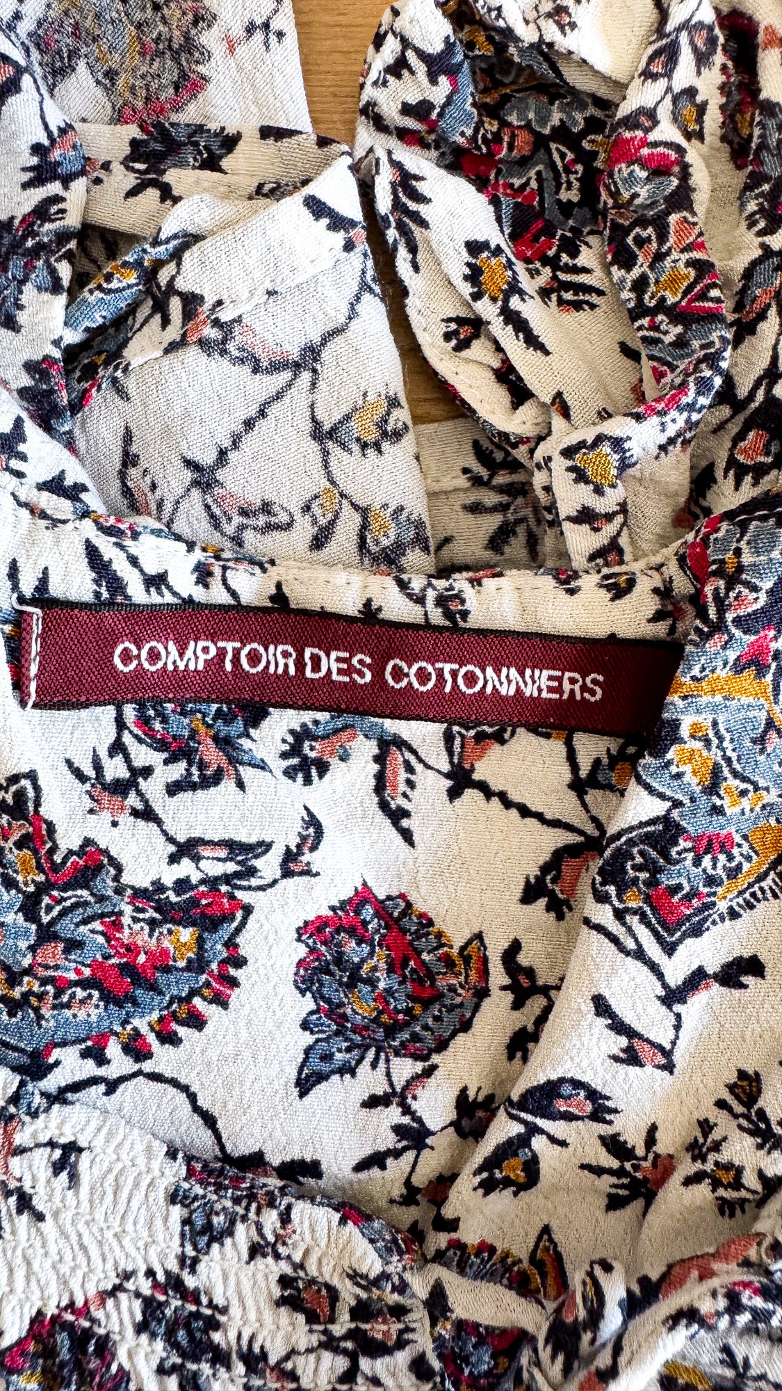 Blouse fleurie Comptoir des Cotonniers écrue imprimée taille 38