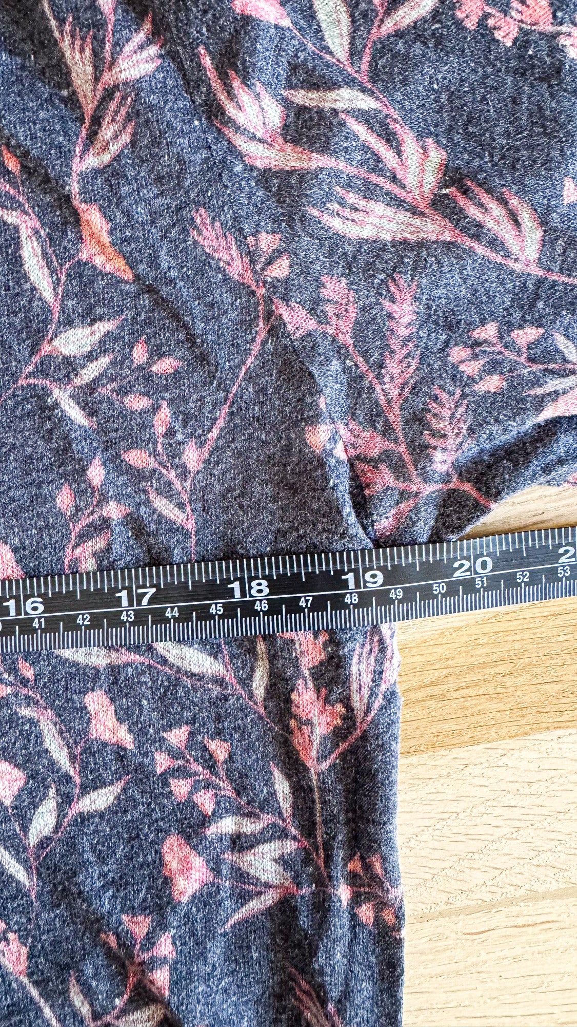 Haut Ba&sh en lin imprimé floral noir rose taille S très bon état