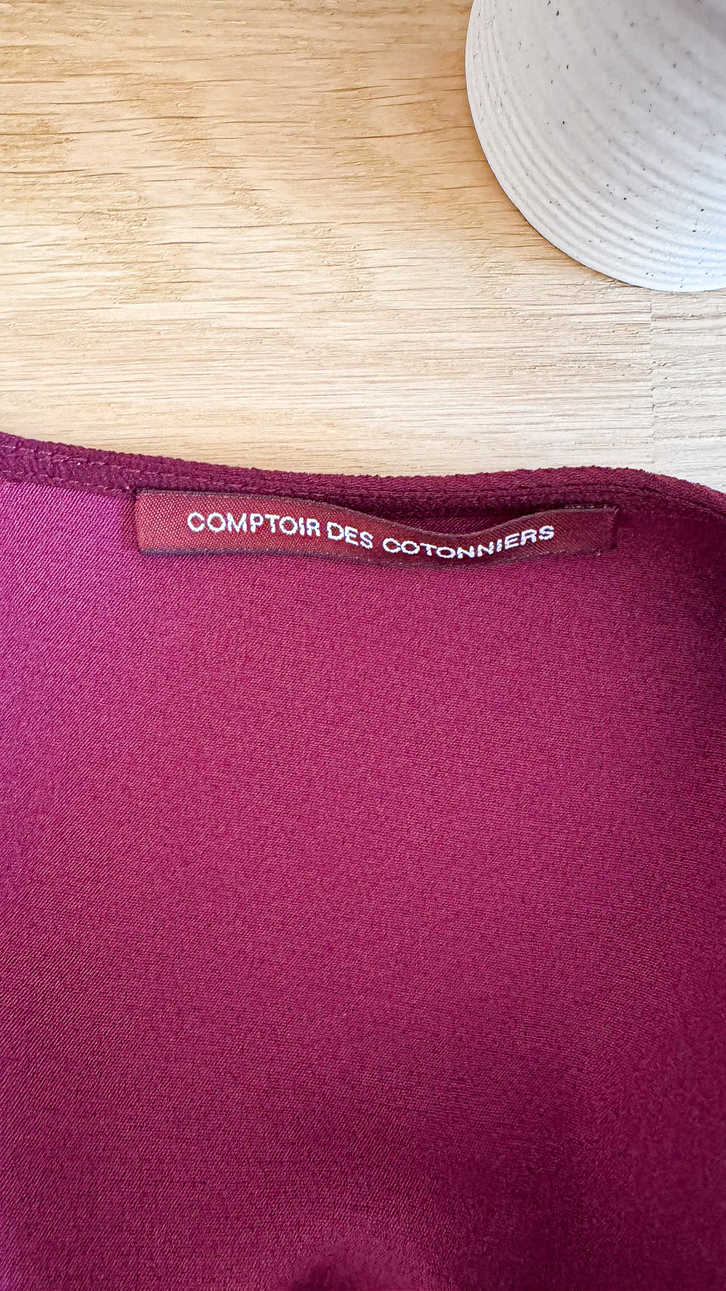 Robe hiver Comptoir des Cotonniers bordeaux prune taille 36 très bon état