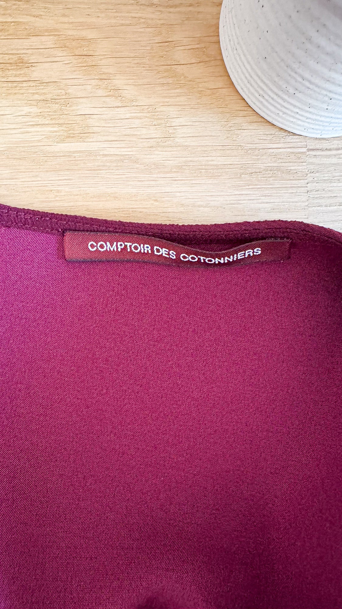 Robe hiver Comptoir des Cotonniers bordeaux prune taille 36 très bon état
