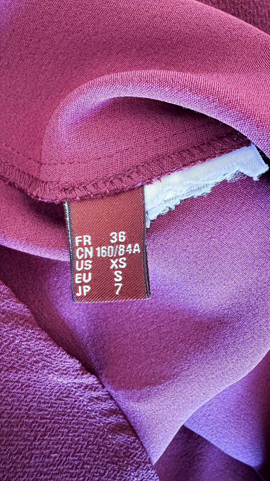 Robe hiver Comptoir des Cotonniers bordeaux prune taille 36 très bon état