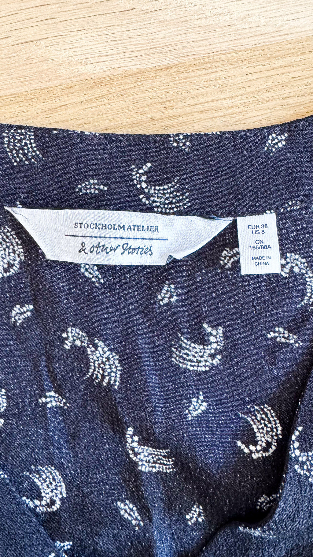Robe motif vagues viscose 38 - & Other Stories