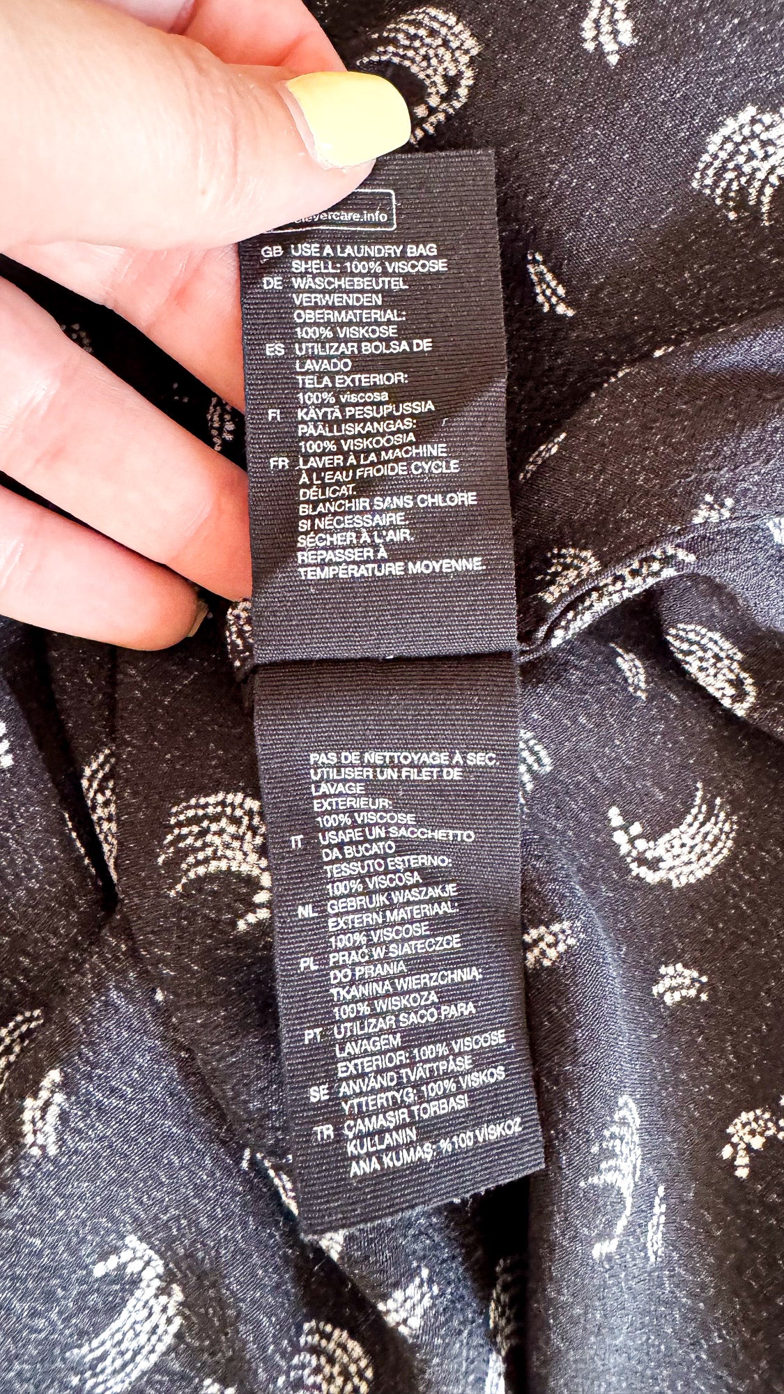 Robe motif vagues viscose 38 - & Other Stories