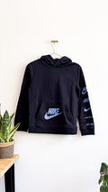 Sweat capuche bleu marine logo swoosh 10-12 ans - Nike
