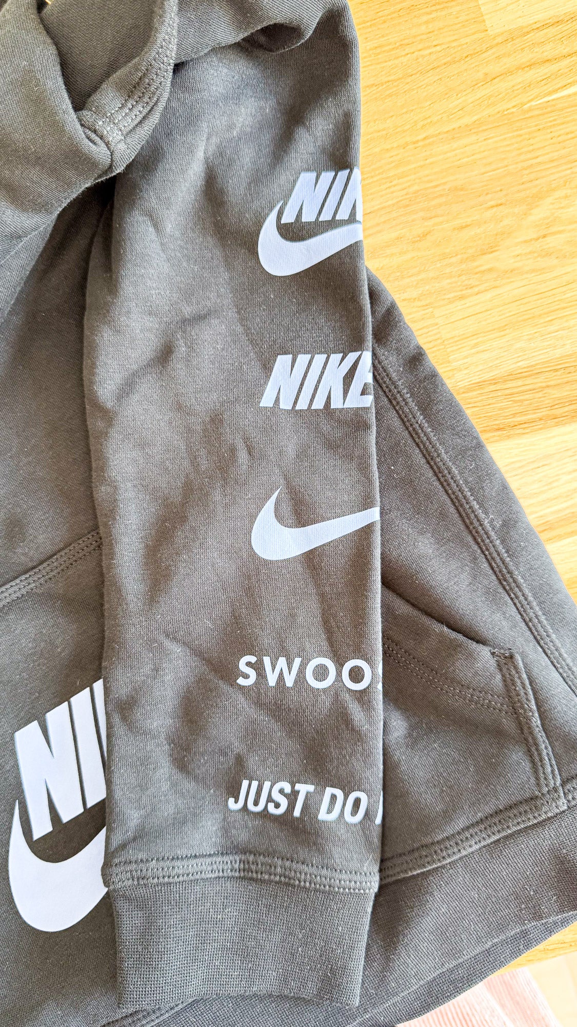 Sweat capuche bleu marine logo swoosh 10-12 ans - Nike